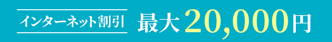 インターネット割引 最大20,000円