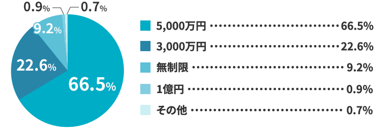 20代の人身傷害補償特約の保険金額